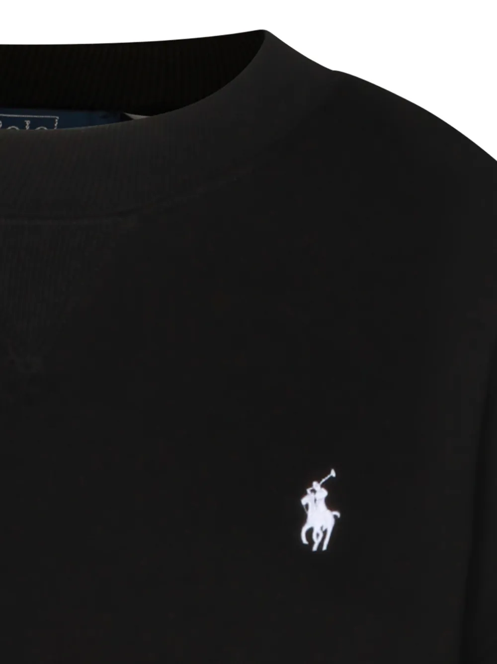 Polo Ralph Lauren Trui met ronde hals en geborduurd logo Zwart