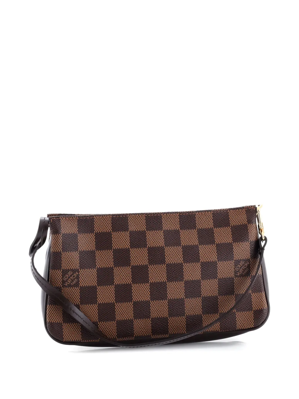 Pre-owned Louis Vuitton Navona Pochette Accessoires Damier Clutch Bag In Brown