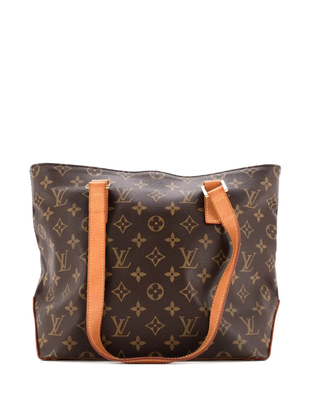 Pre-owned Louis Vuitton Cabas Piano Monogram Canvas Tote Bag In Brown