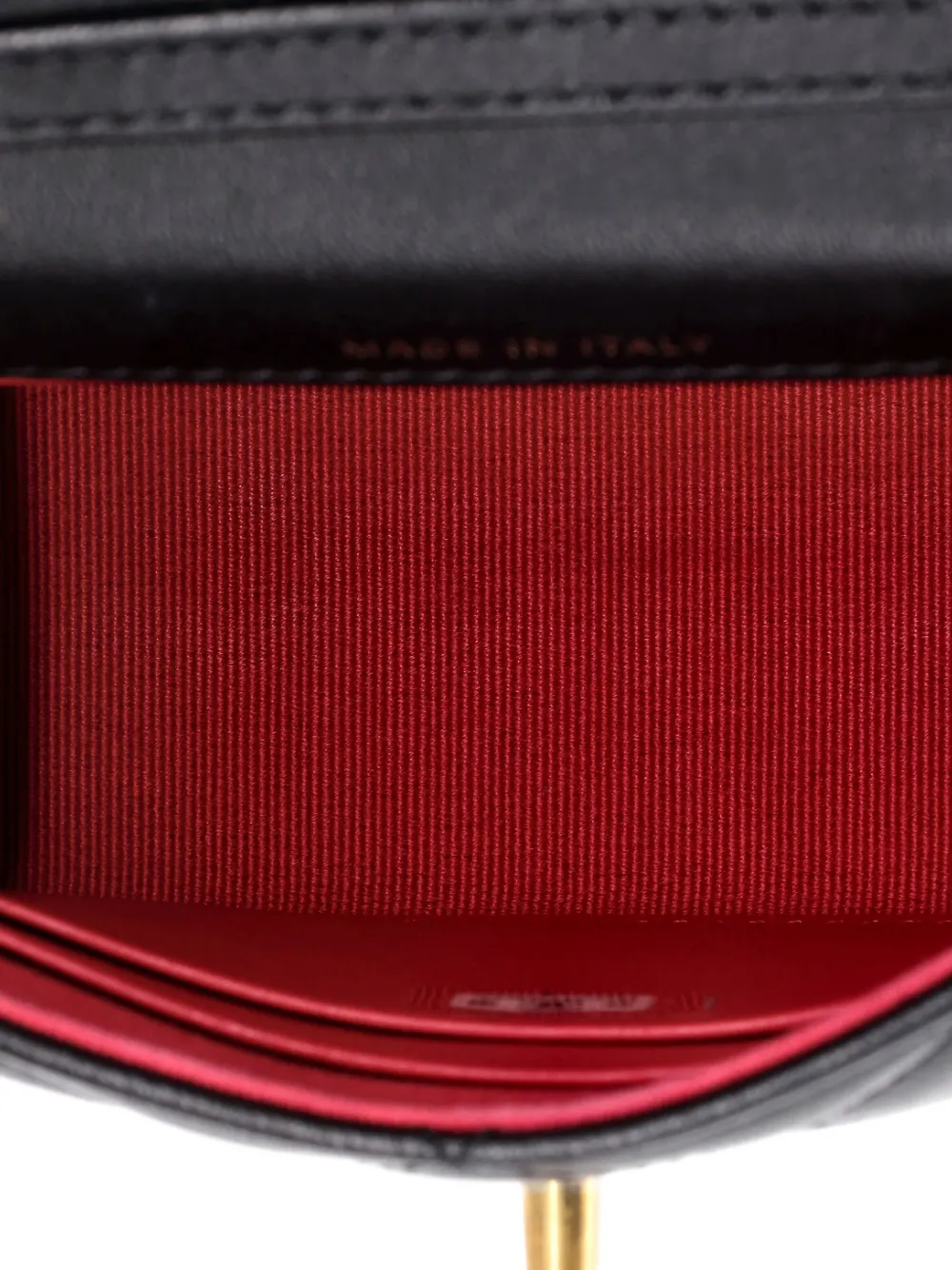 Pre-owned Chanel Coco Love Cc Heart Clutch With Chain Quilted Lambskin Mini Crossbody Bag In Black