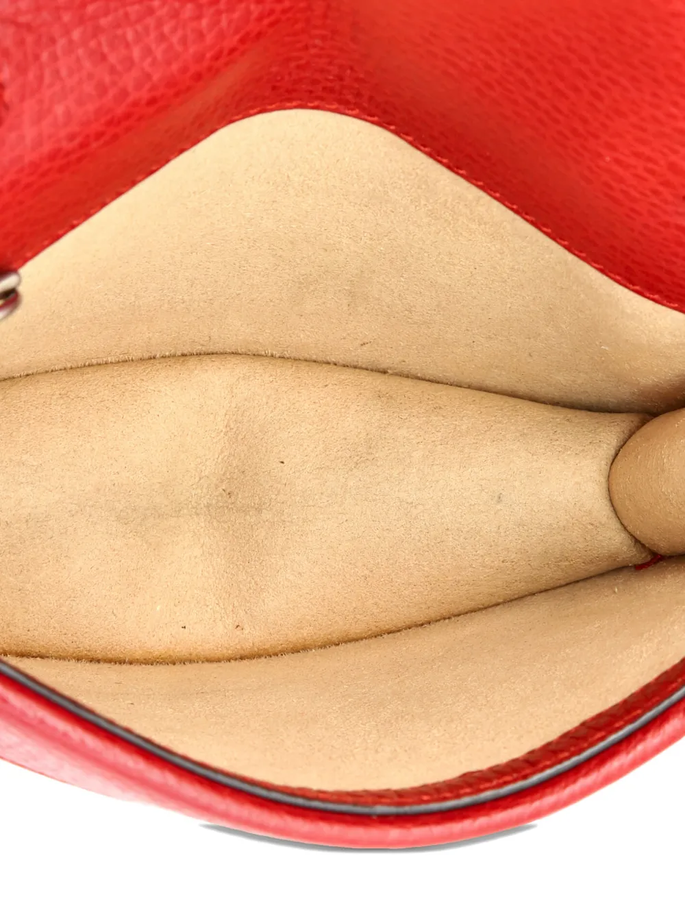 GUCCI Pre-owned Dionysus Bag Leather Super Mini Clutch Bag In Red