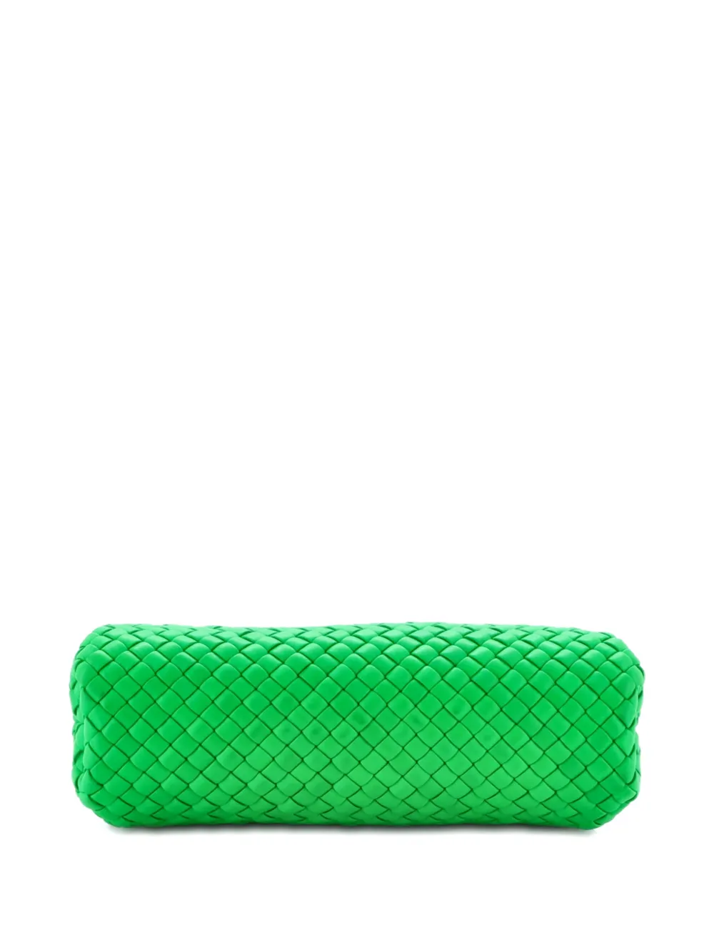 Pre-owned Bottega Veneta Padded Handle Tote Intrecciato Nappa Small Shoulder Bag In Green