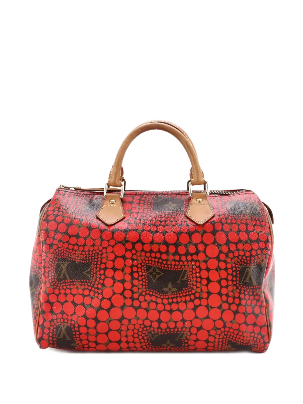 Louis Vuitton Pre-Owned Speedy Handbag Limited Edition Kusama Town Monogram Canvas 30 satchel - Marrone