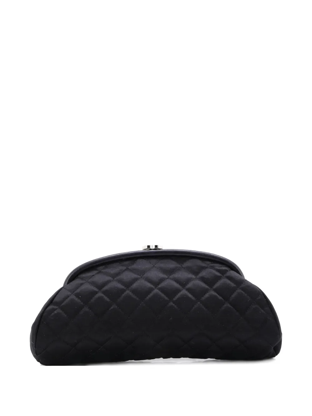 CHANEL Pre-Owned Timeless Quilted Satin clutch bag - Nero