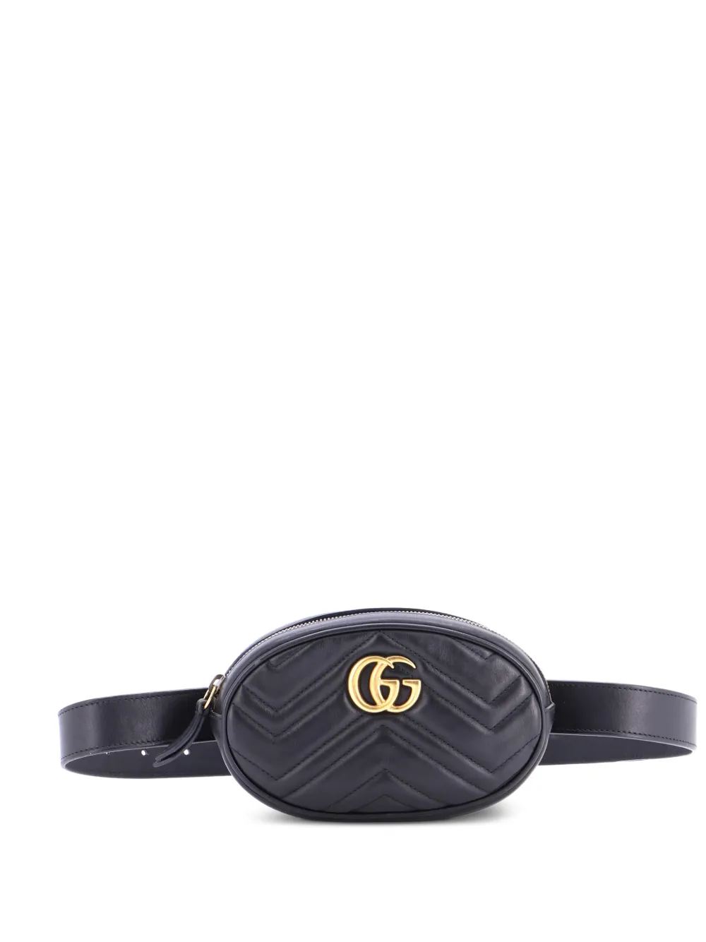 Gucci Pre-Owned GG Marmont Matelasse Leather belt bag - Nero