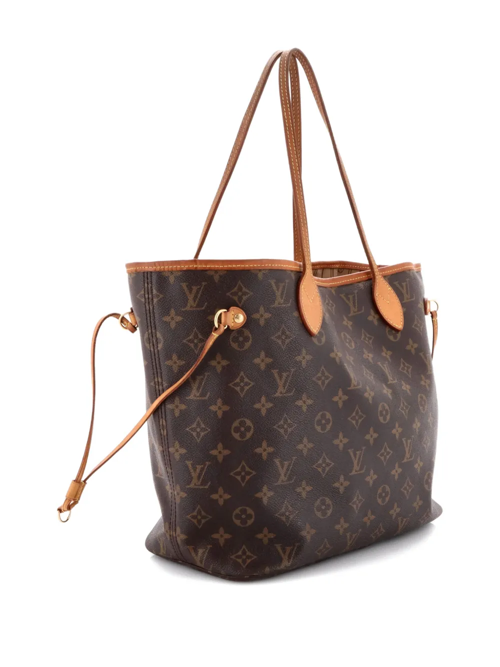 Pre-owned Louis Vuitton Neverfull Monogram Canvas Mm Tote Bag In Brown
