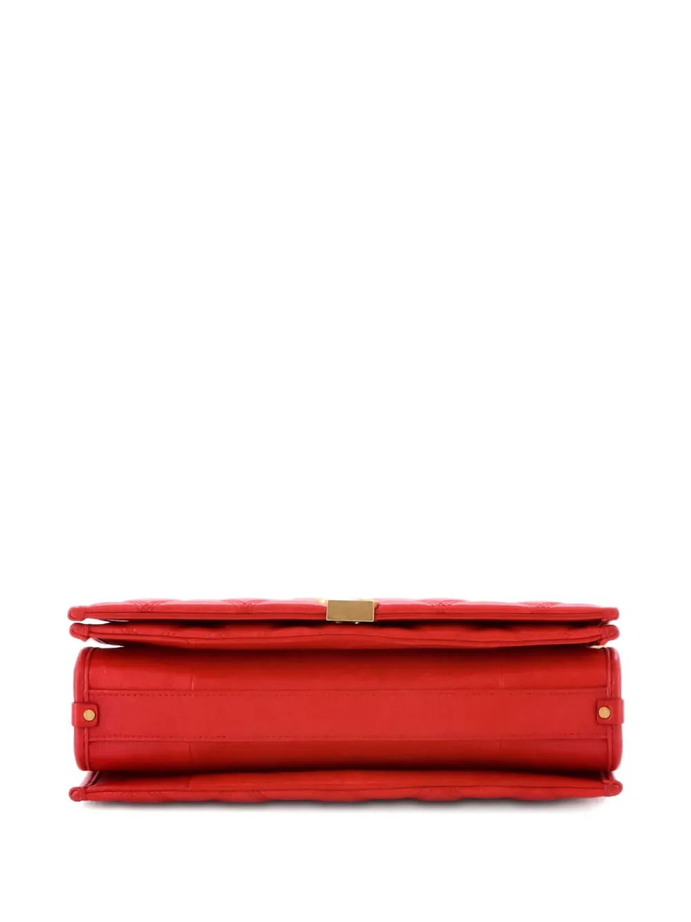 Pre-owned Saint Laurent Becky Quilted Leather Small Shoulder Bag In Red