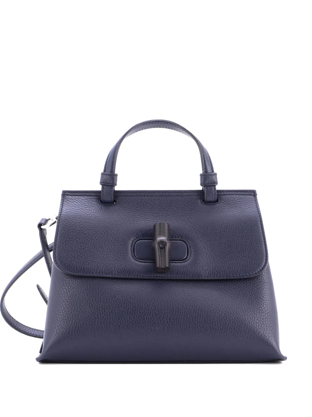Gucci Pre-Owned Bamboo Daily Top Handle Bag Leather Small satchel - Blu