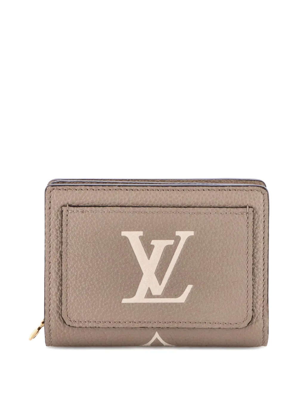 Pre-owned Louis Vuitton Clea Wallet Bicolor Monogram Empreinte Giant Small Wallets In Neutral