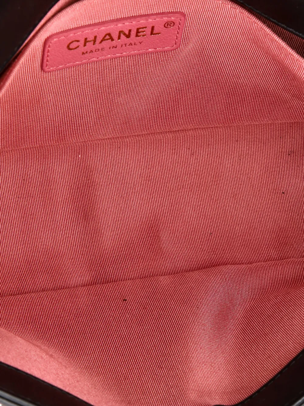 Pre-owned Chanel By The Sea Boy Flap Bag Chevron Embroidered Calfskin Old Medium Shoulder Bag In Black