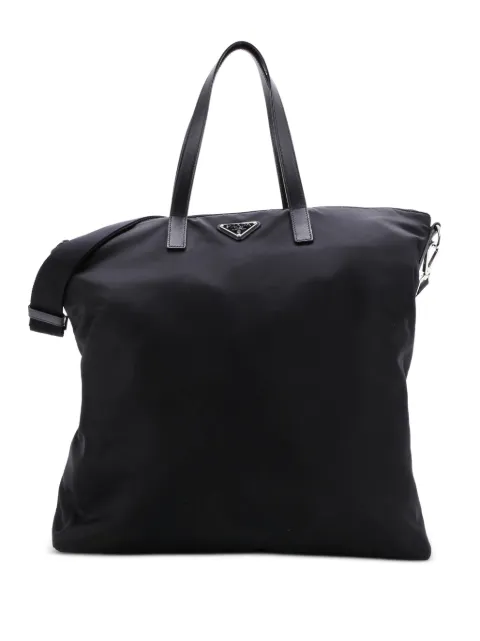 Prada Pre-Owned tote Vela Zip Top Convertible Tessuto Large