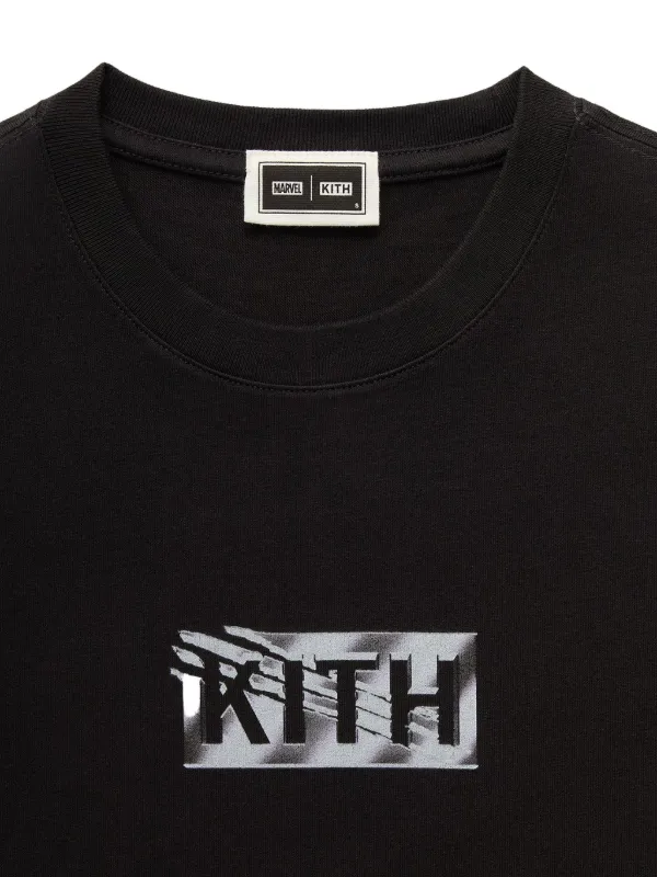 KITH x Marvel logo-print T-shirt | Black | FARFETCH