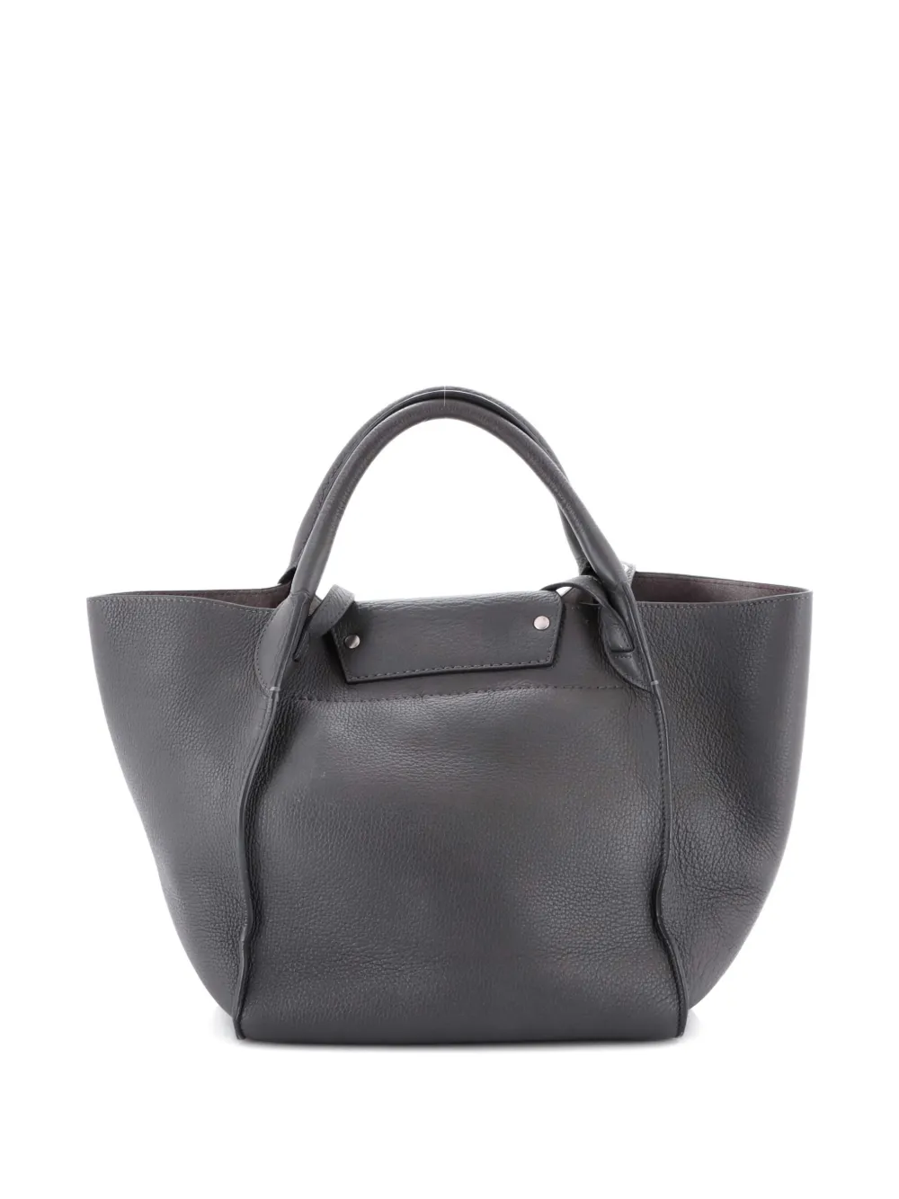 Pre-owned Celine Big Bag Smooth Calfskin Small Tote Bag In Gray