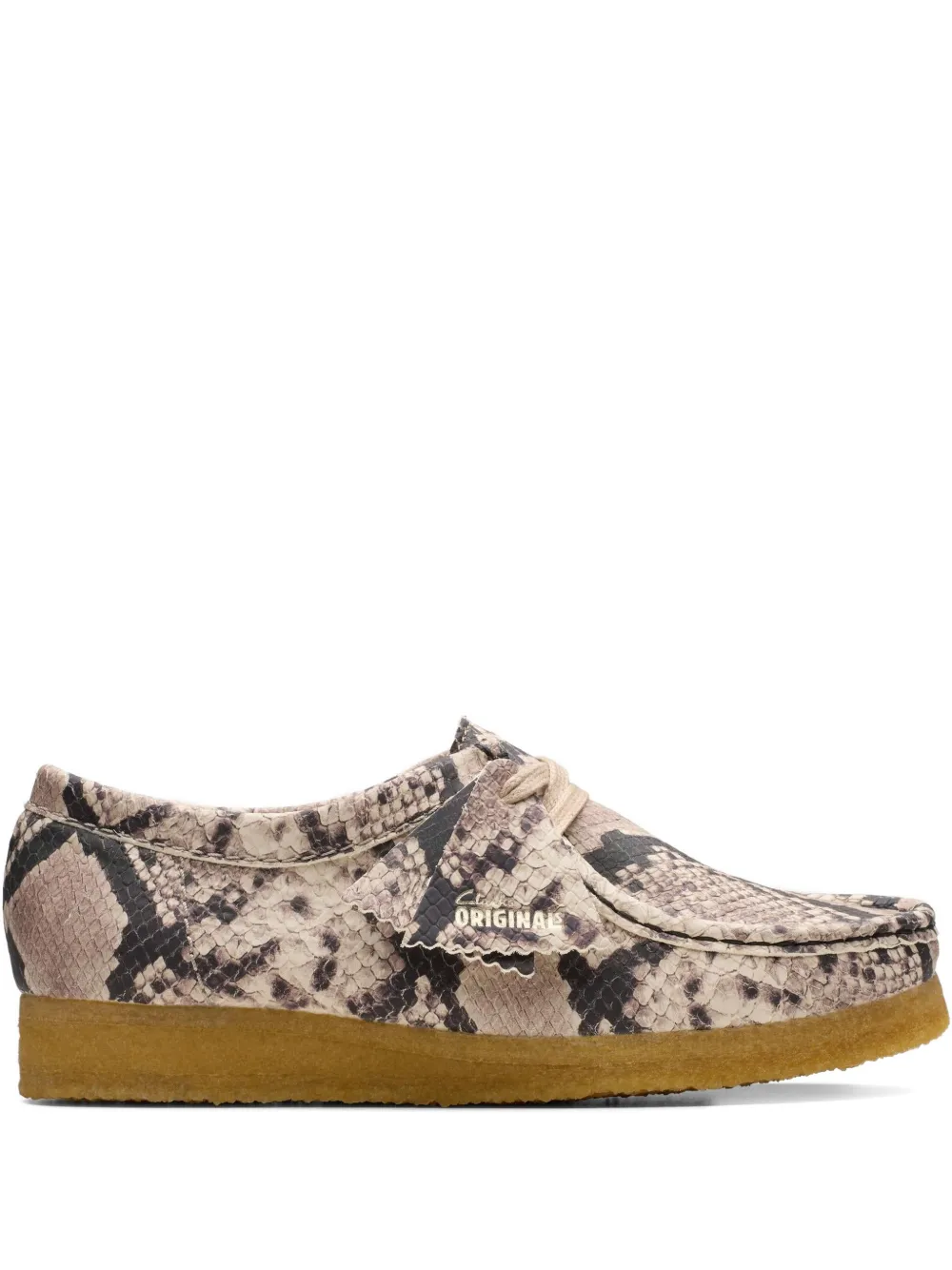 Clarks Originals snake leather wallabee shoes - Toni neutri
