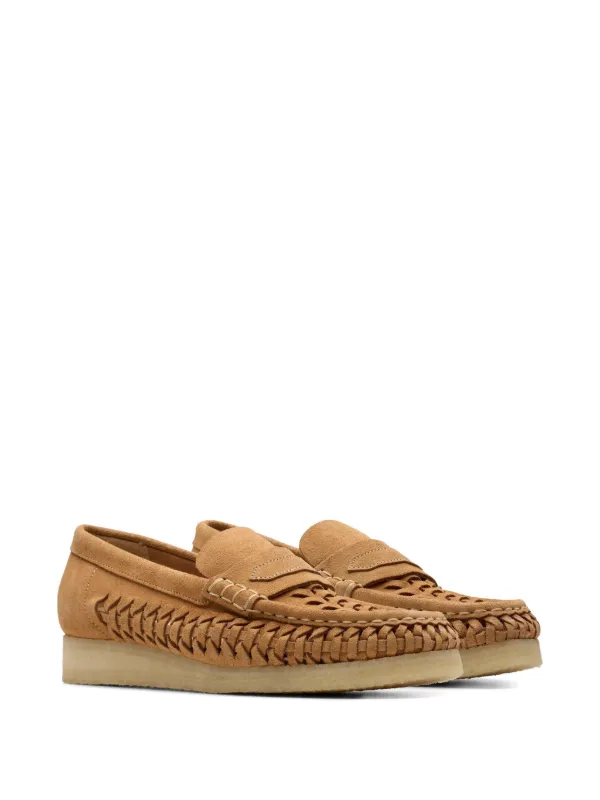 Clarks Originals Woven Loafers | Brown | FARFETCH UK