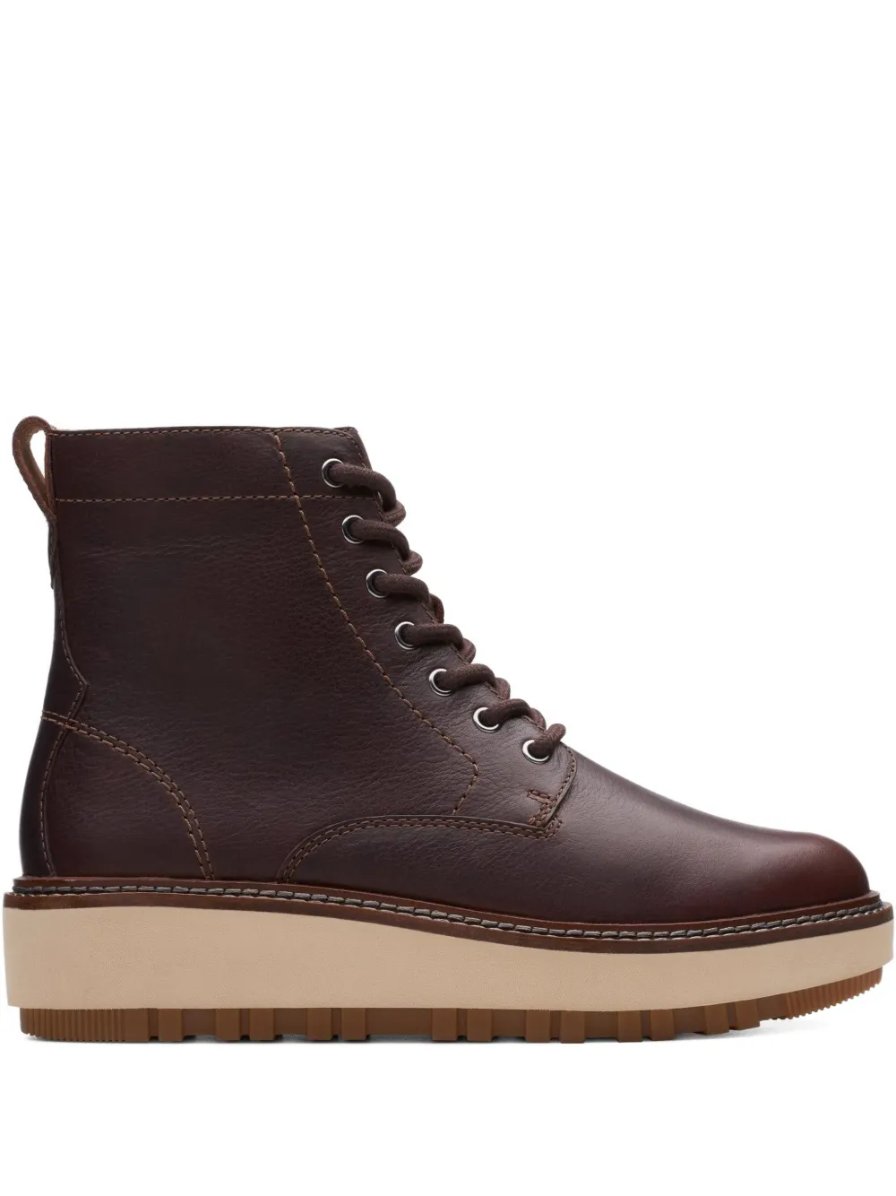 Clarks Originals Orianna Lace-up Platform Sandals In Brown