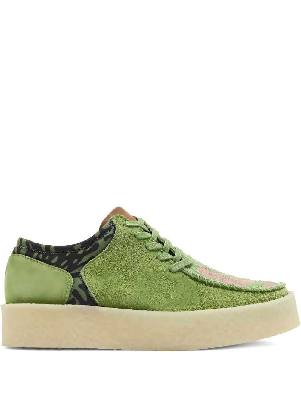 Clarks Originals x Salehe Bembury printed lace-up boat shoe - Grün