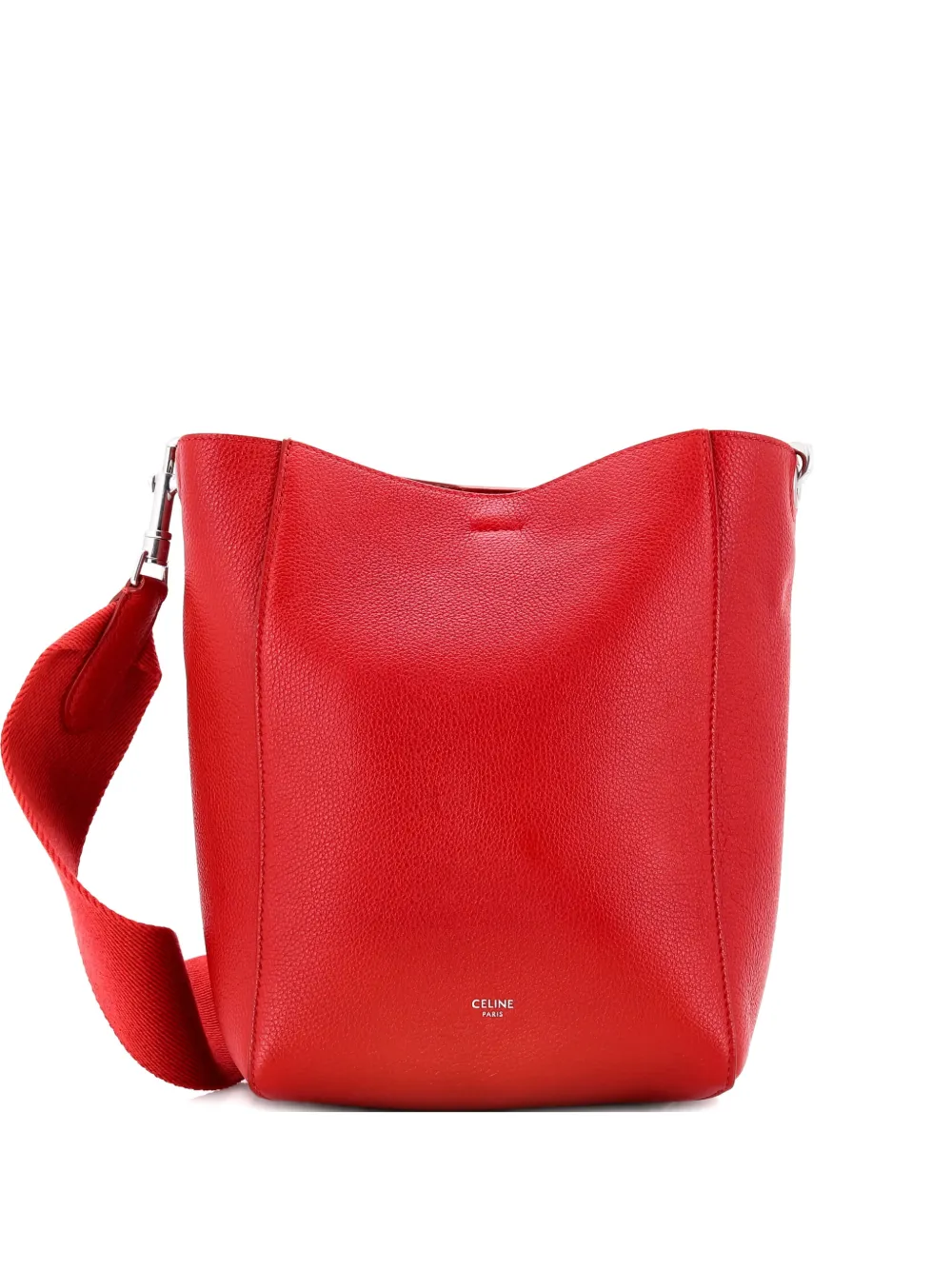 Celine Pre-Owned Sangle Seau Bag Calfskin Small shoulder bag - Rosso