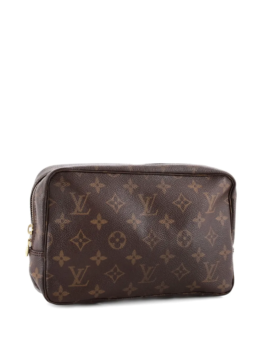 Pre-owned Louis Vuitton Trousse Toiletry Monogram Canvas 23 Pouch In Brown