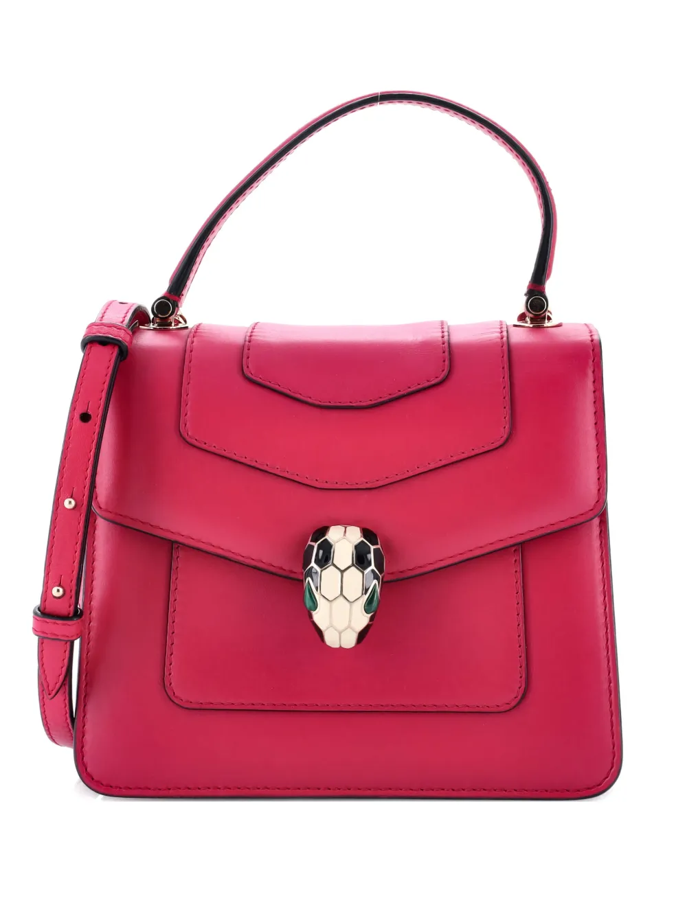 Bvlgari Pre-Owned Serpenti Forever Top Handle Bag Leather Small satchel | Red | Image 1