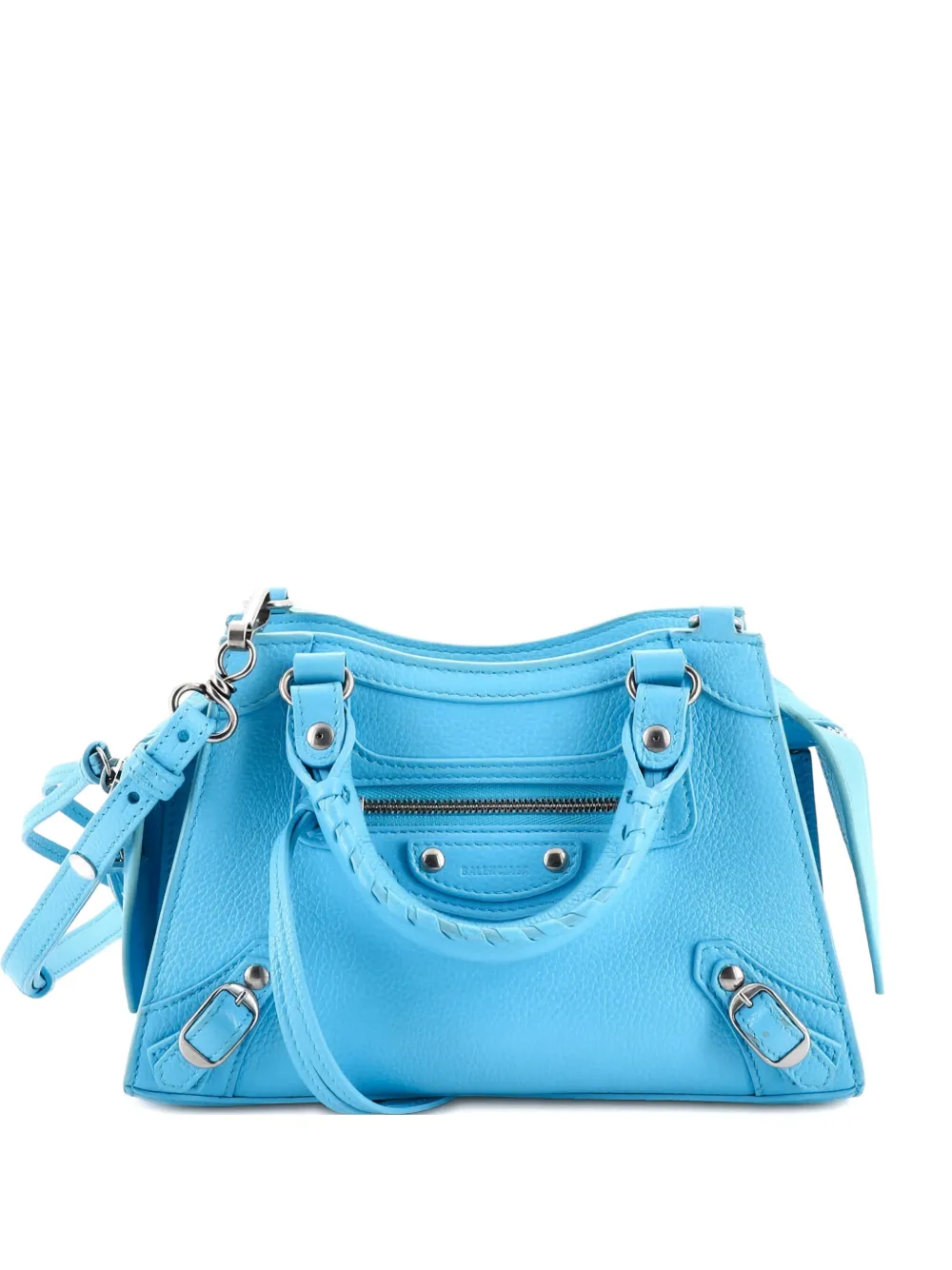 Pre-owned Balenciaga Neo Classic City Bag Leather Mini Shoulder Bag In Blue