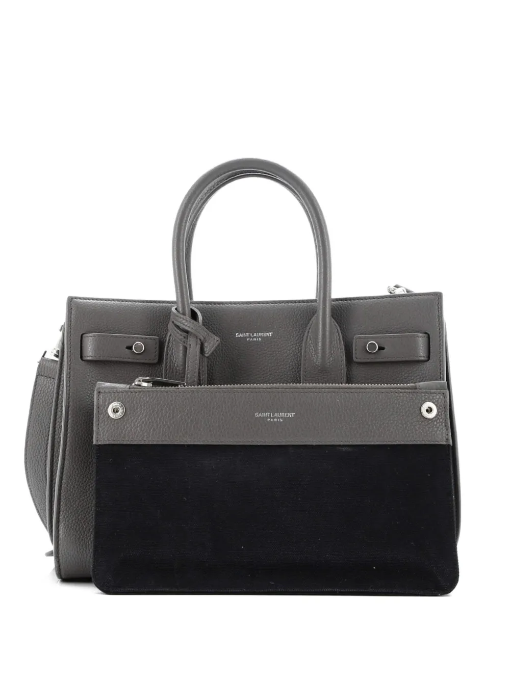 Saint Laurent Pre-Owned Sac de Jour Souple Bag Leather Baby satchel - Grigio