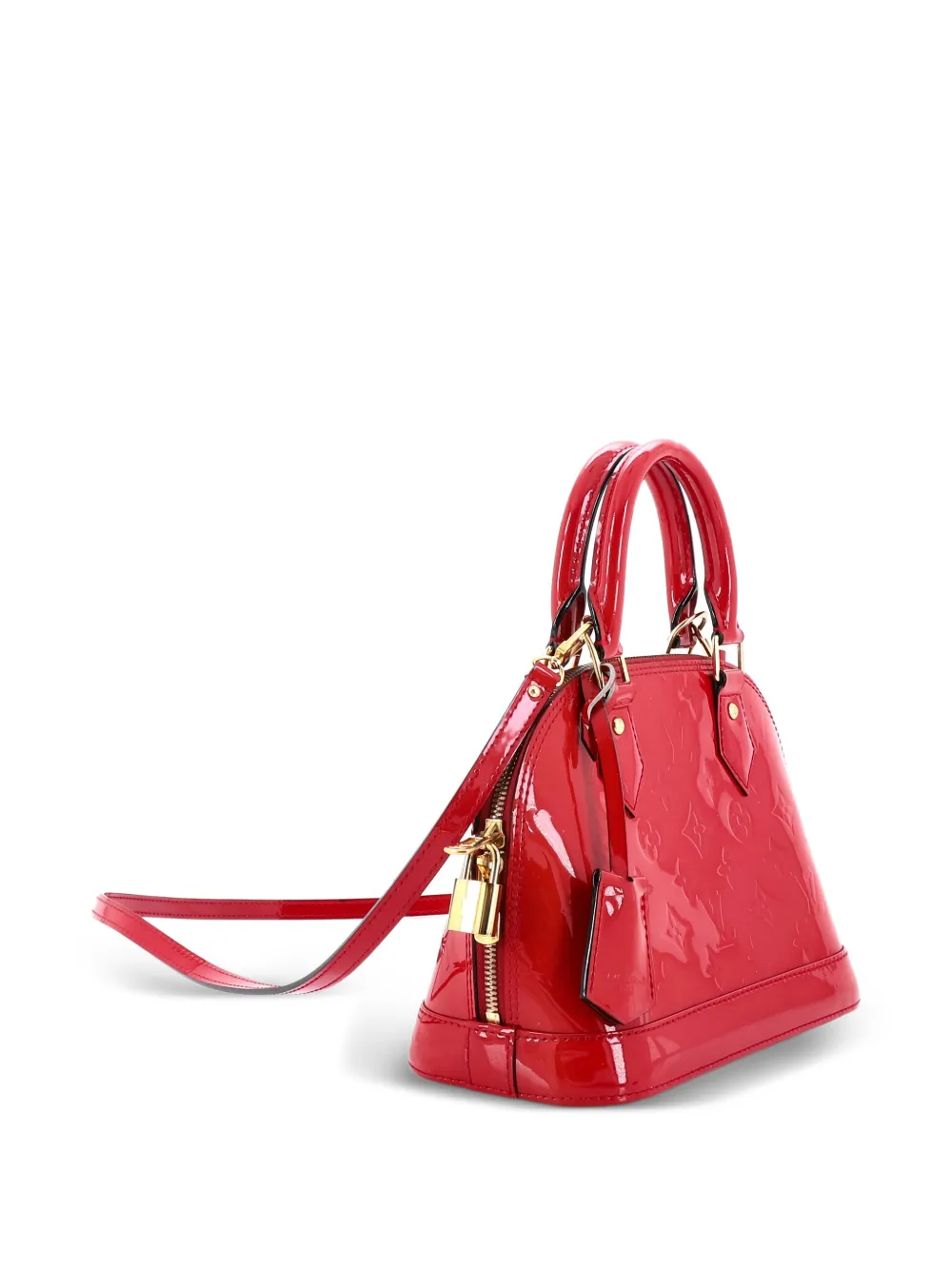 Louis Vuitton Pre-Owned Alma Handbag Monogram Vernis BB shoulder bag - Pink