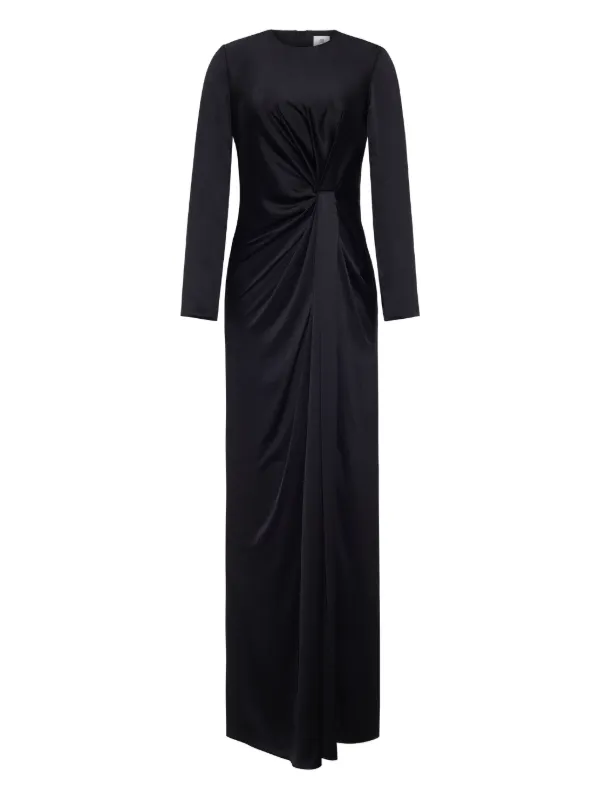 Adam Lippes Salome Twisted Maxi Dress in Black