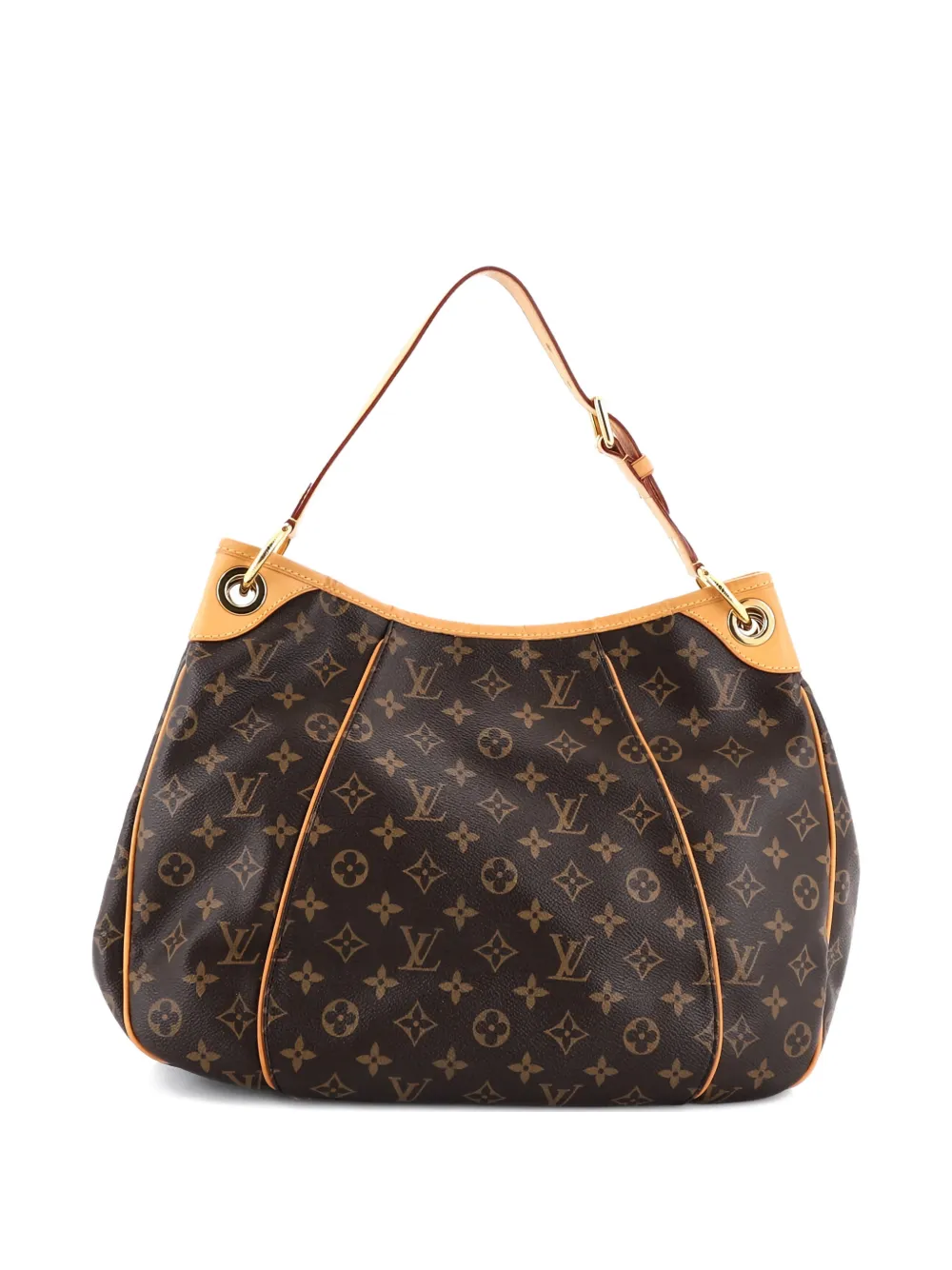 Pre-owned Louis Vuitton Galliera Handbag Monogram Canvas Pm Hobo Bag In Brown