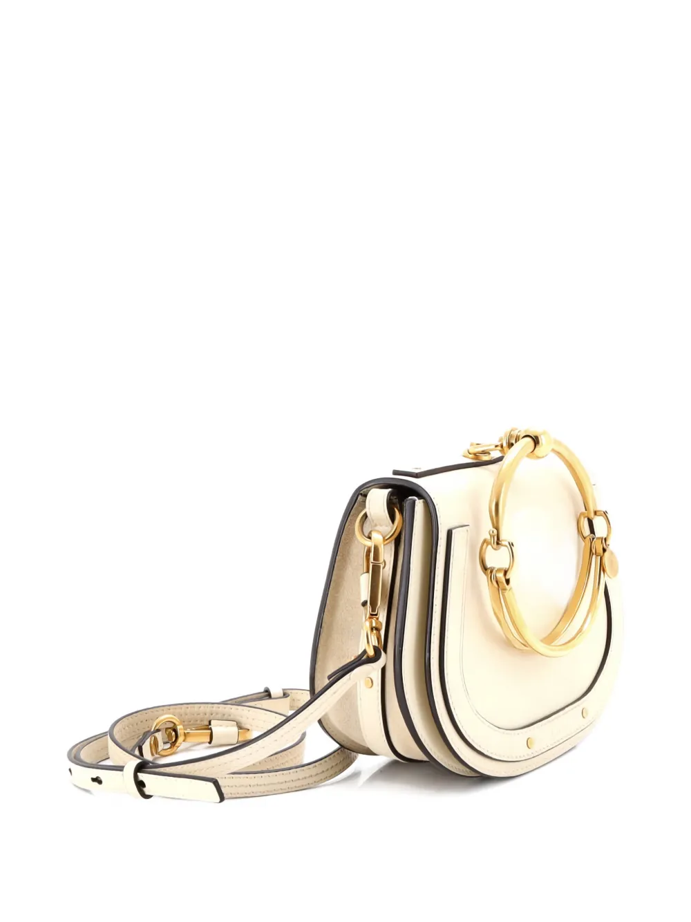 Pre-owned Chloé Nile Leather Small Crossbody Bag In Neutral