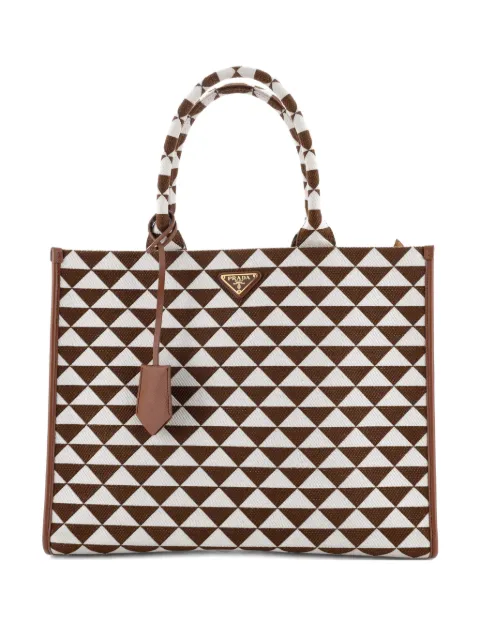 Prada Pre-Owned Symbole Shopper Jacquard Large tote bag