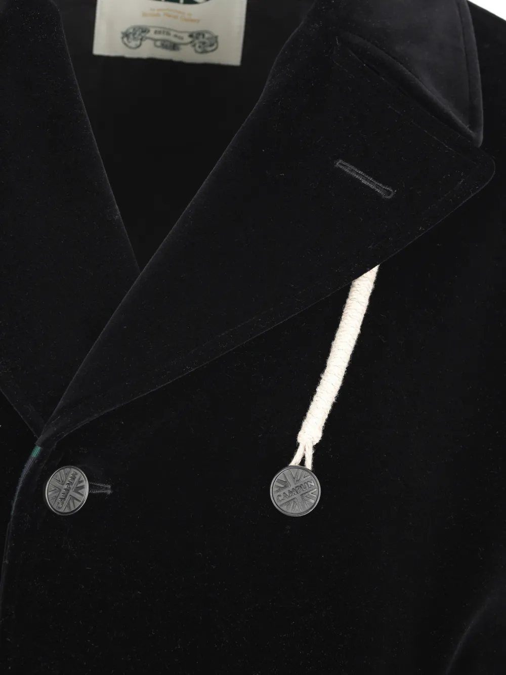  Camplin Double-breasted Coat - Black 