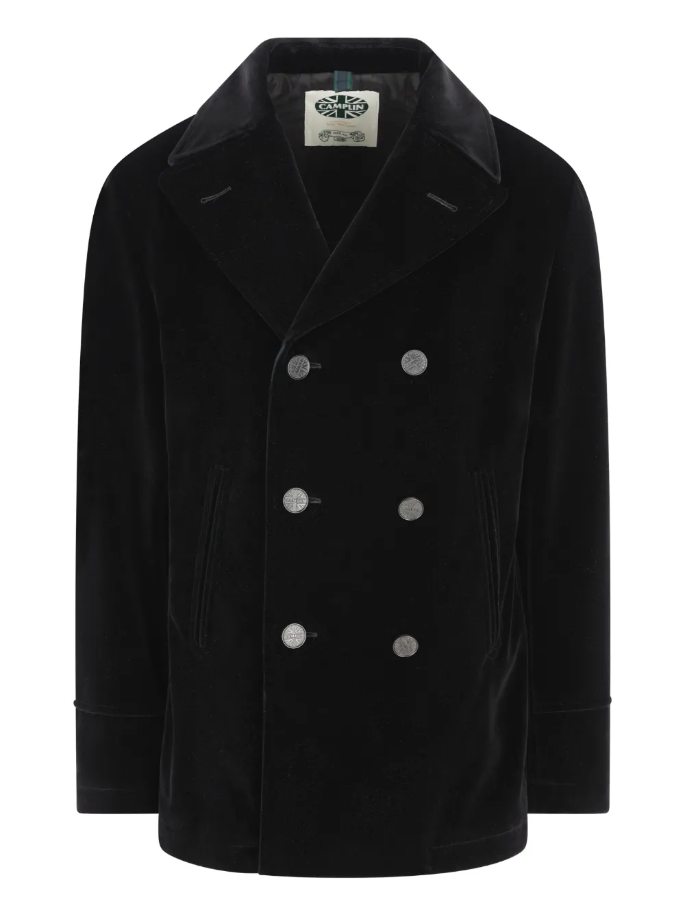 Camplin double-breasted coat | Black | Image 1