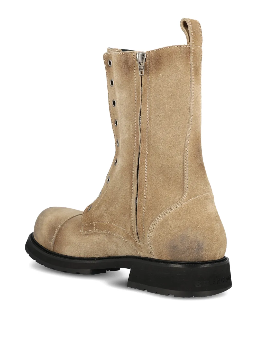 Balenciaga truck lace-up boots Beige