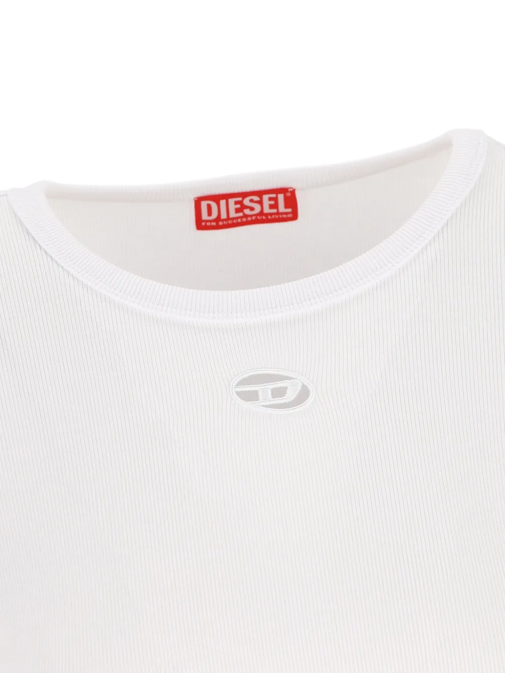 Diesel T-shirt met logodetail Wit