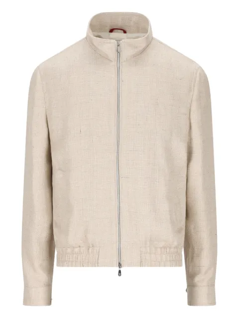 Brunello Cucinelli zip-up high-neck jacket