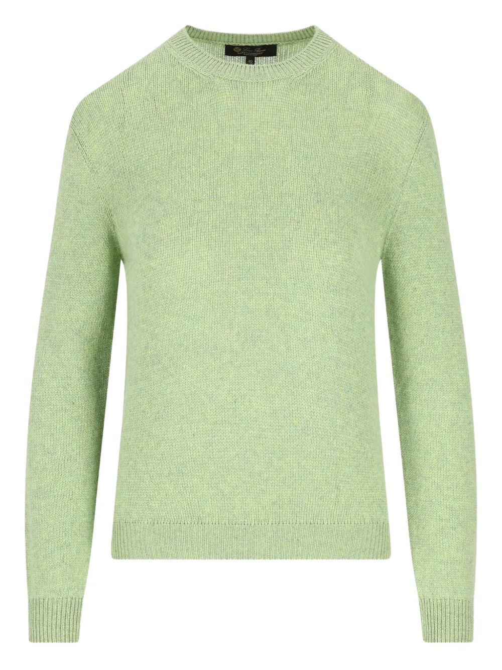 Loro Piana ribbed crew neck knitwear - Verde