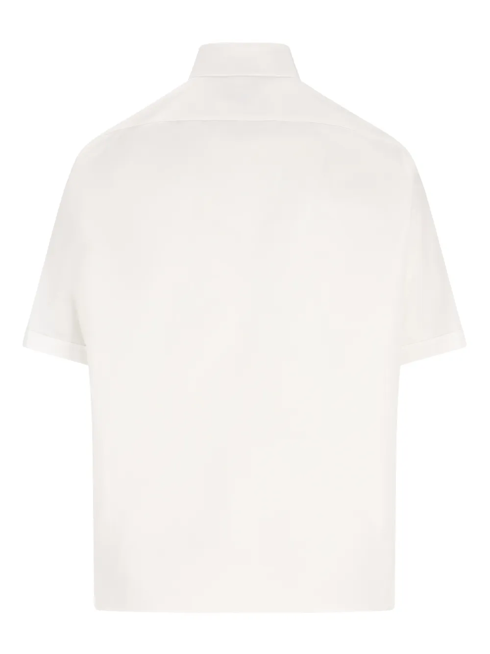 FENDI dog embroidery pocket shirt - Wit