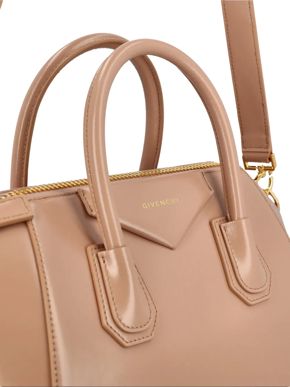 Givenchy Antigona Leather Small Tote Bag In Neutral