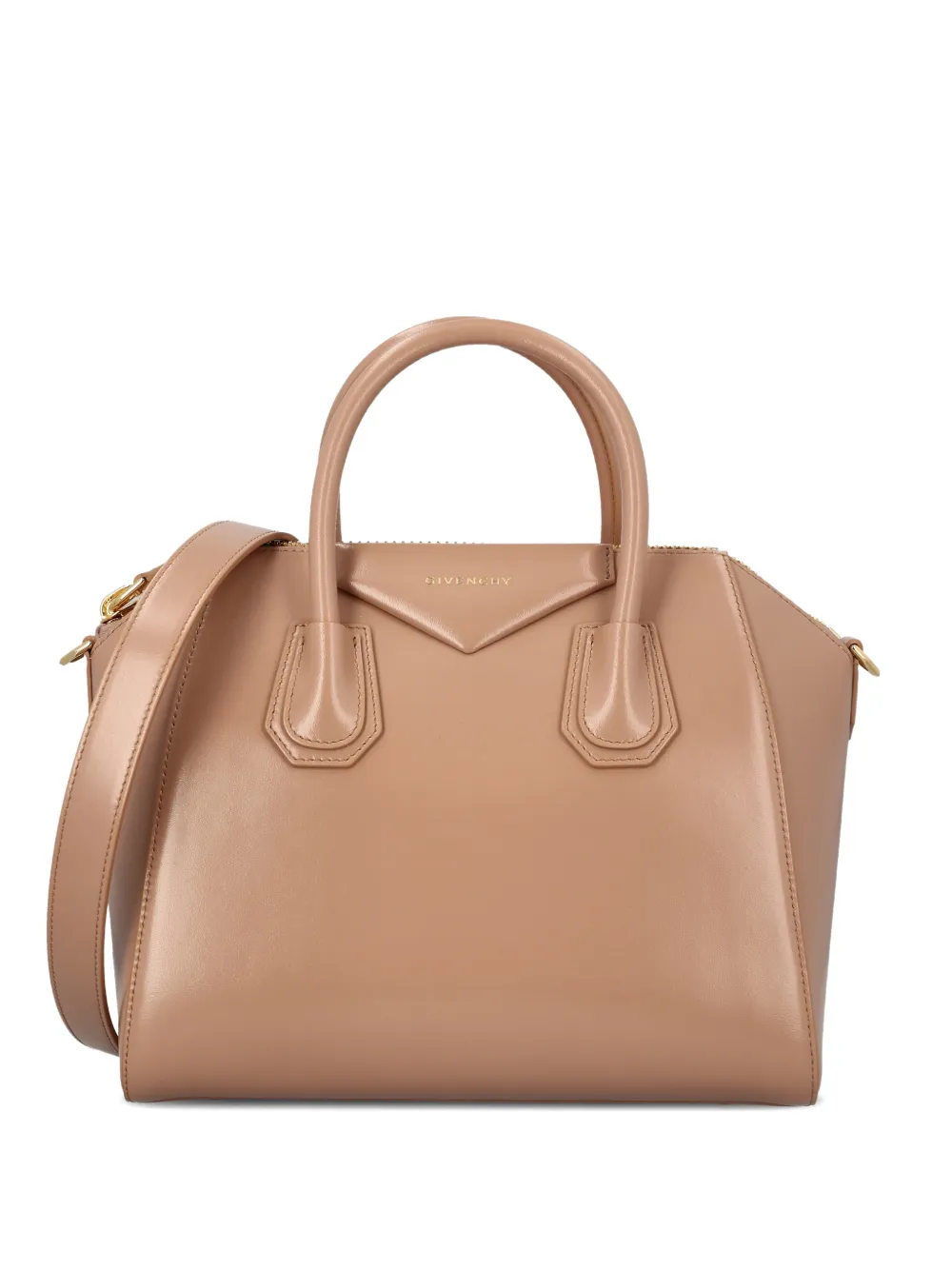 Givenchy Antigona Leather Small Tote Bag In Neutral
