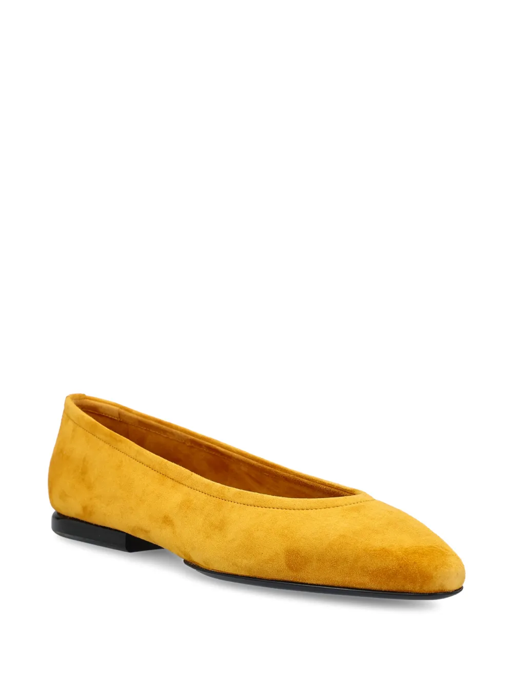 Loro Piana Primula suede ballet flats - Geel
