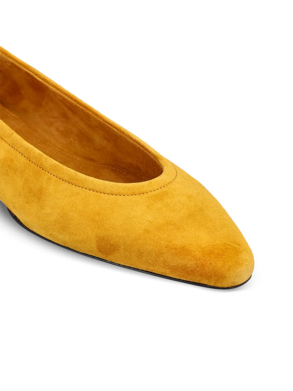 Loro Piana Primula suède ballerina's Geel