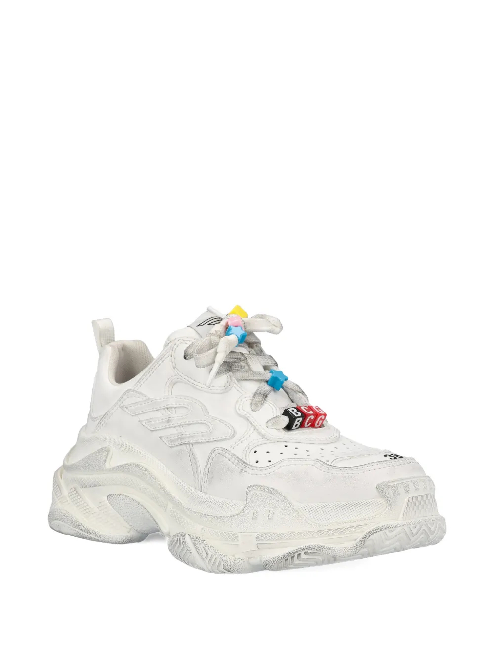 Balenciaga Triple S charm-embellishment sneakers - Wit
