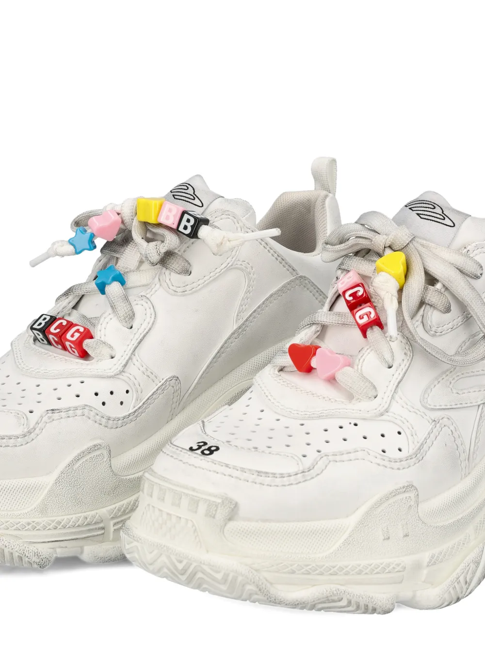Balenciaga Triple S sneakers verfraaid met bedel Wit