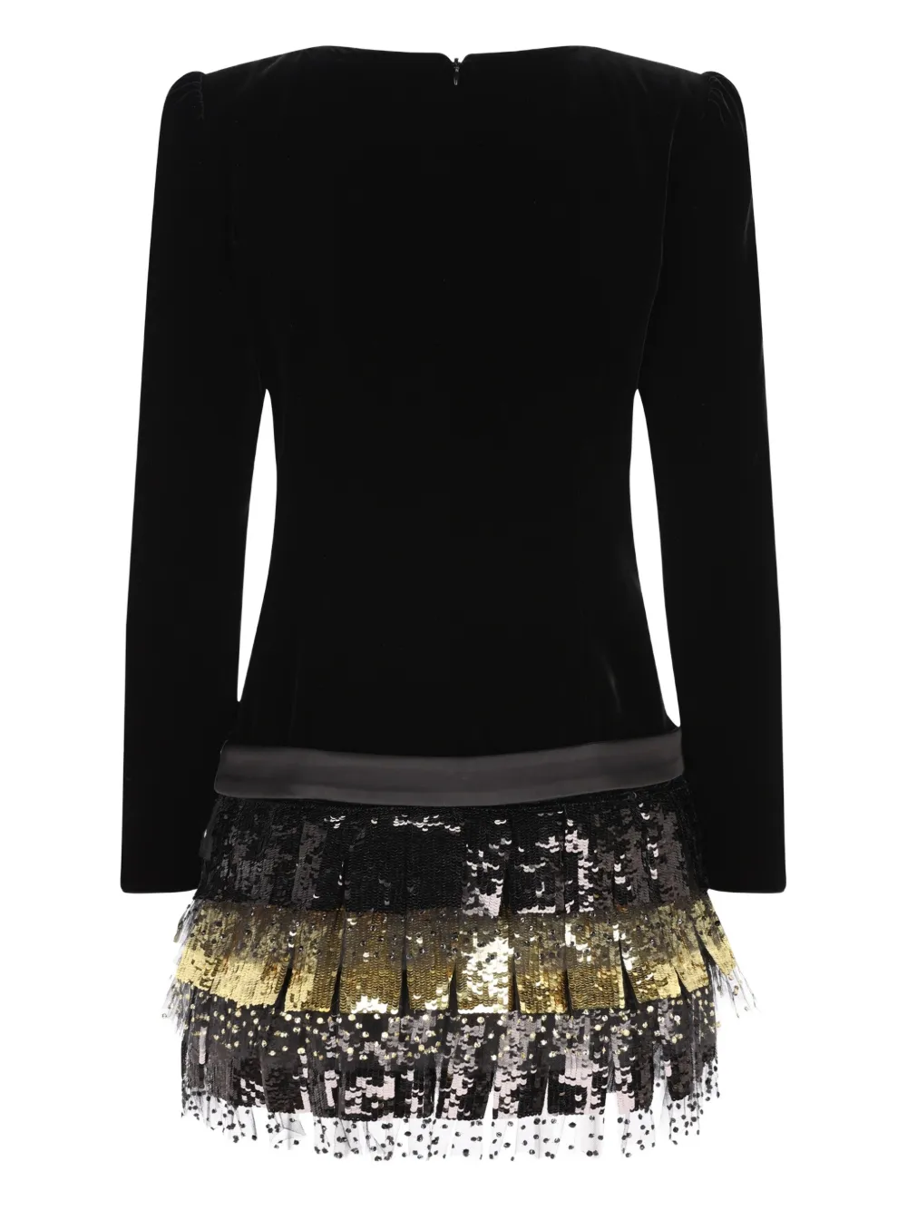 Valentino Garavani bow sequin-embellished dress - Zwart