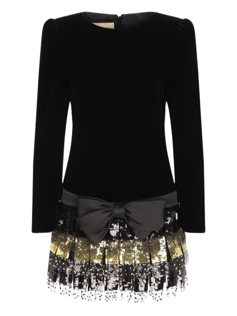 Valentino Garavani bow sequin-embellished dress