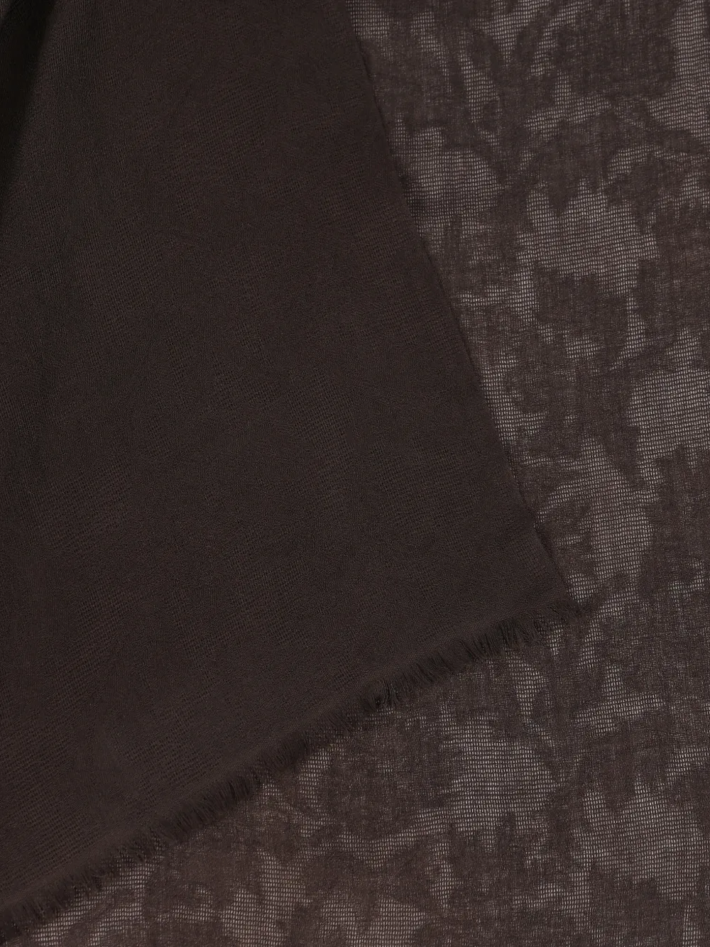 Loro Piana Cardo frayed floral stole - Bruin