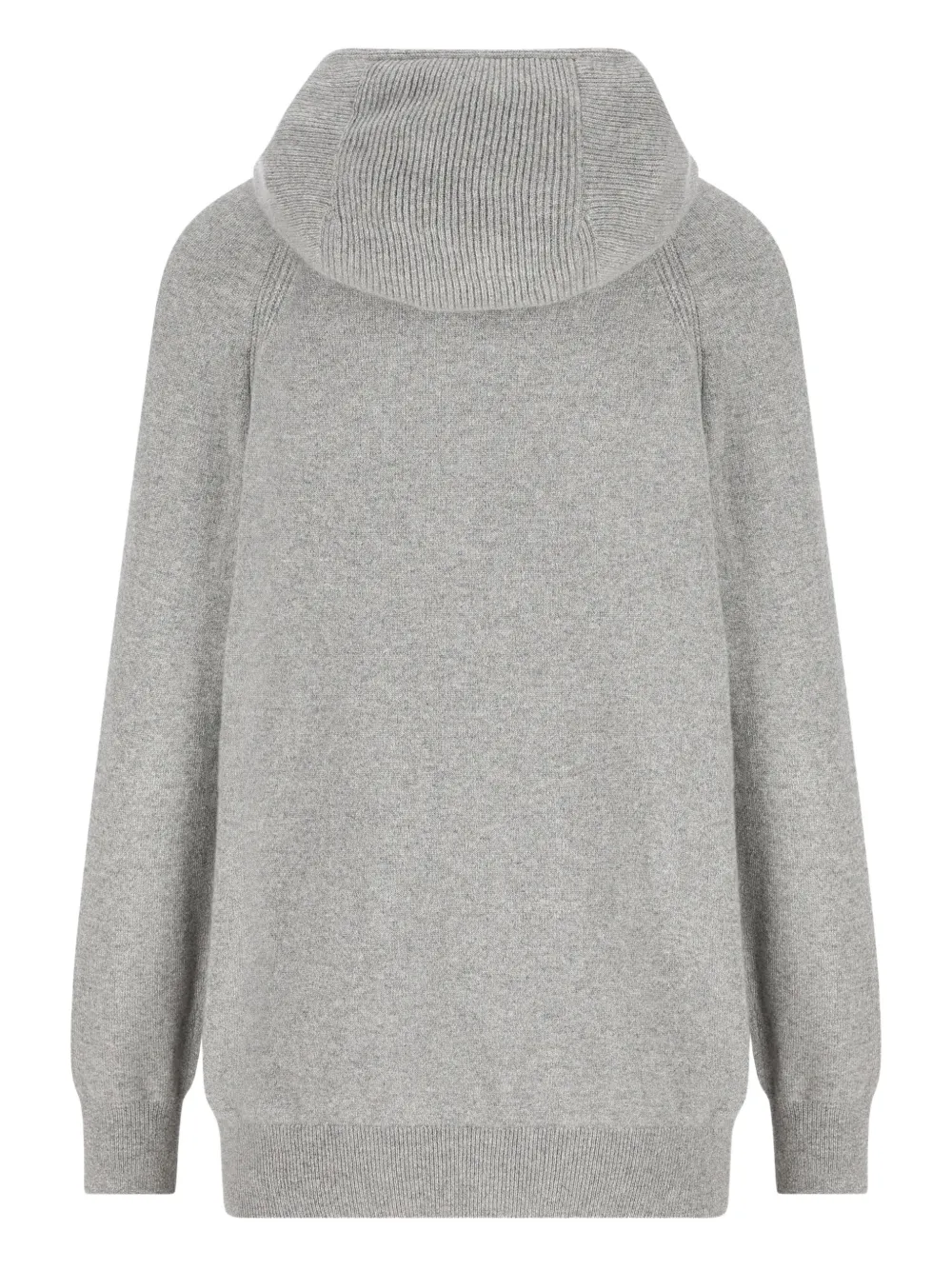 Loro Piana Merano Ribbed-detailed Hoodie In Gray