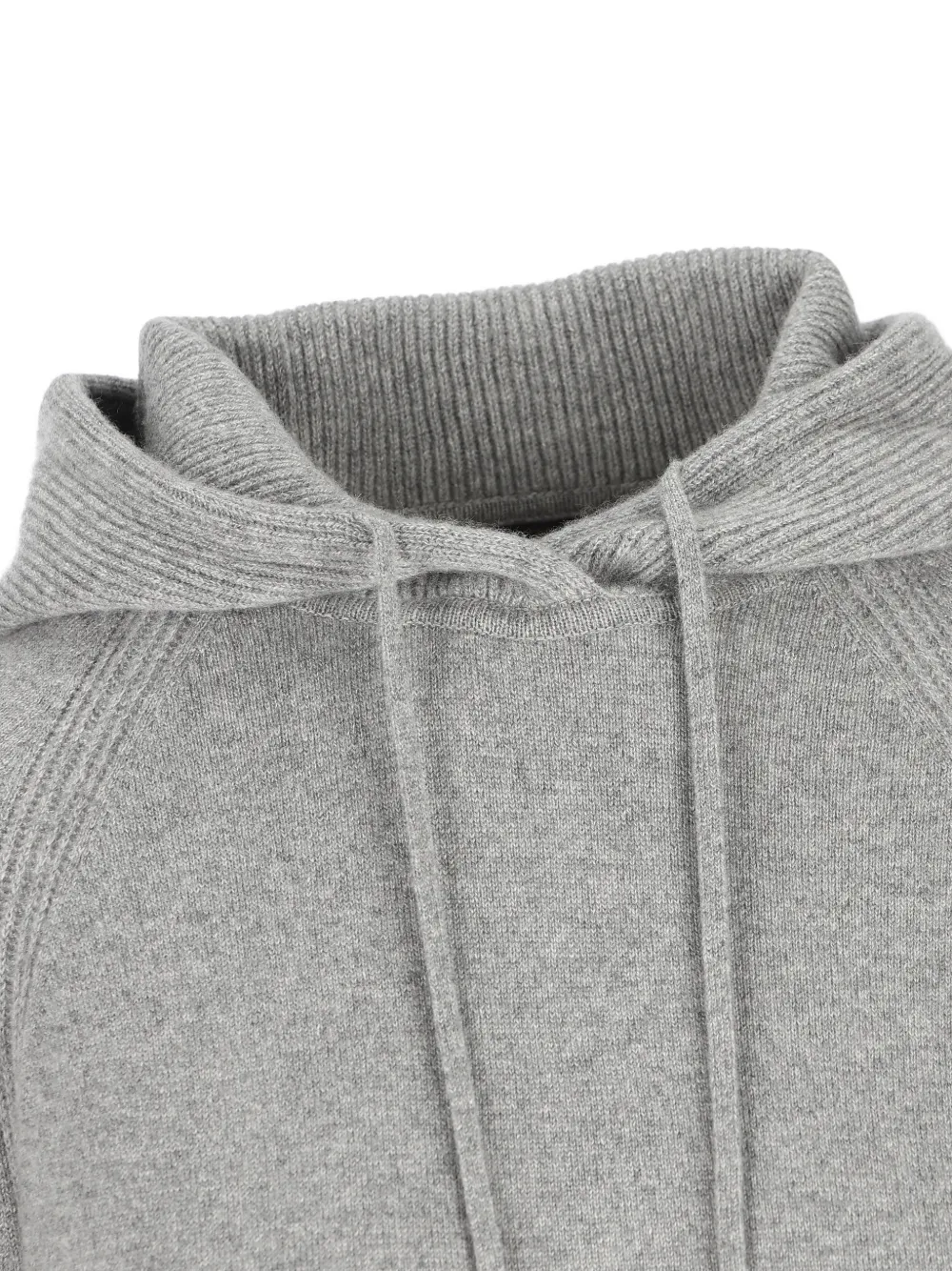 Loro Piana Merano Ribbed-detailed Hoodie In Gray