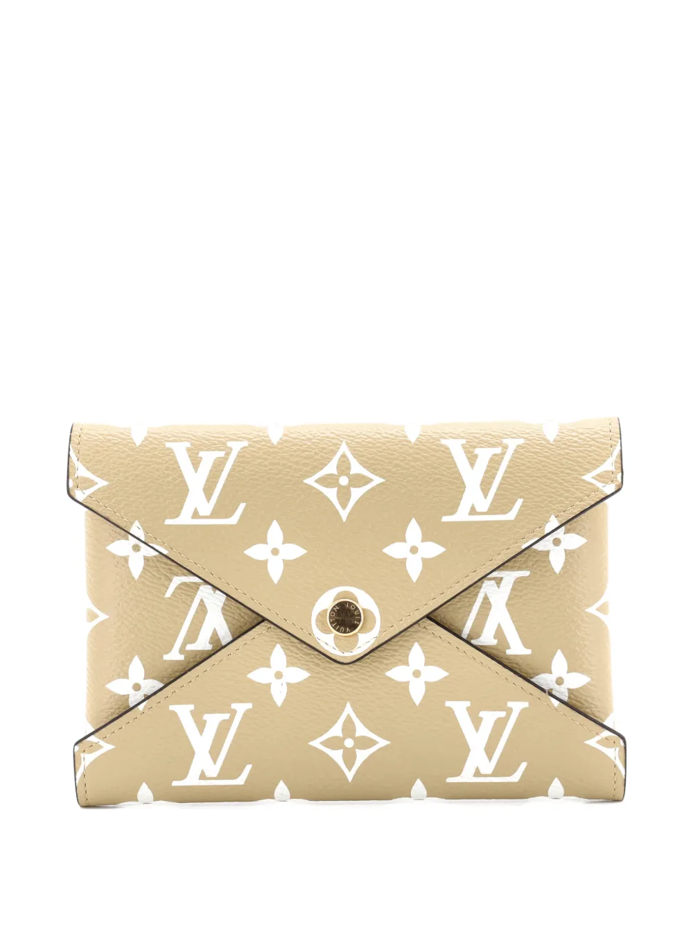Pre-owned Louis Vuitton Kirigami Pochette Limited Edition Colored Monogram Giant Mm Pouch In Neutral